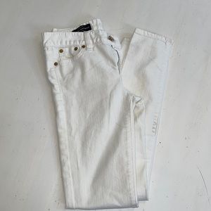 J. Crew White 24 Midrise Toothpick Jeans